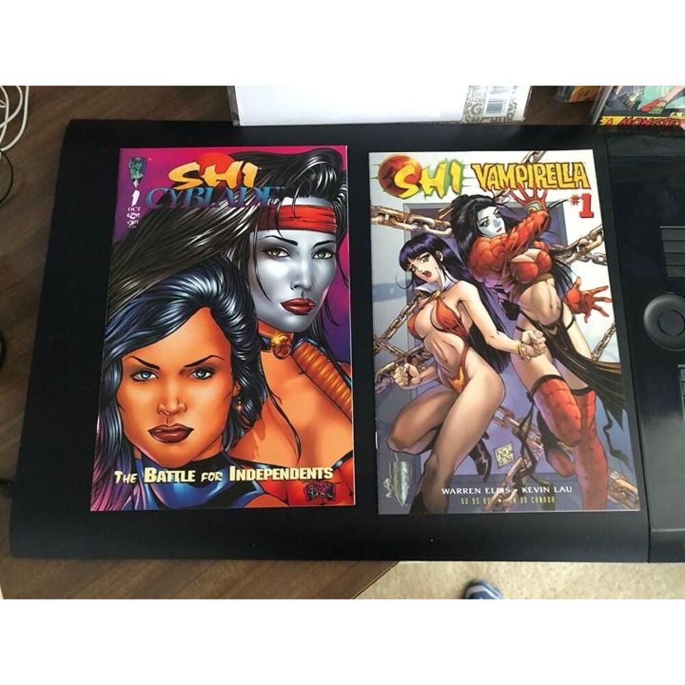 Cyblade Shi #1 1st Appearance-Witchblade Silvestri 95+Shi Vampirella #1 Crusade